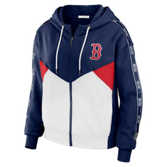 Boston Red Sox WEAR by Erin Andrews Women's Color Block Full-Zip Hoodie Online