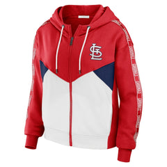St. Louis Cardinals WEAR by Erin Andrews Women's Color Block Full-Zip Hoodie Discount