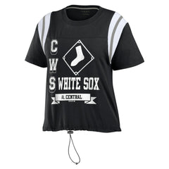Chicago White Sox WEAR by Erin Andrews Women's Cinched Colorblock T-Shirt Discount
