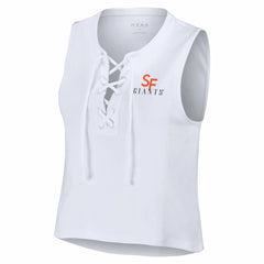 San Francisco Giants WEAR by Erin Andrews Women's Lace-Up Tank Top Sale