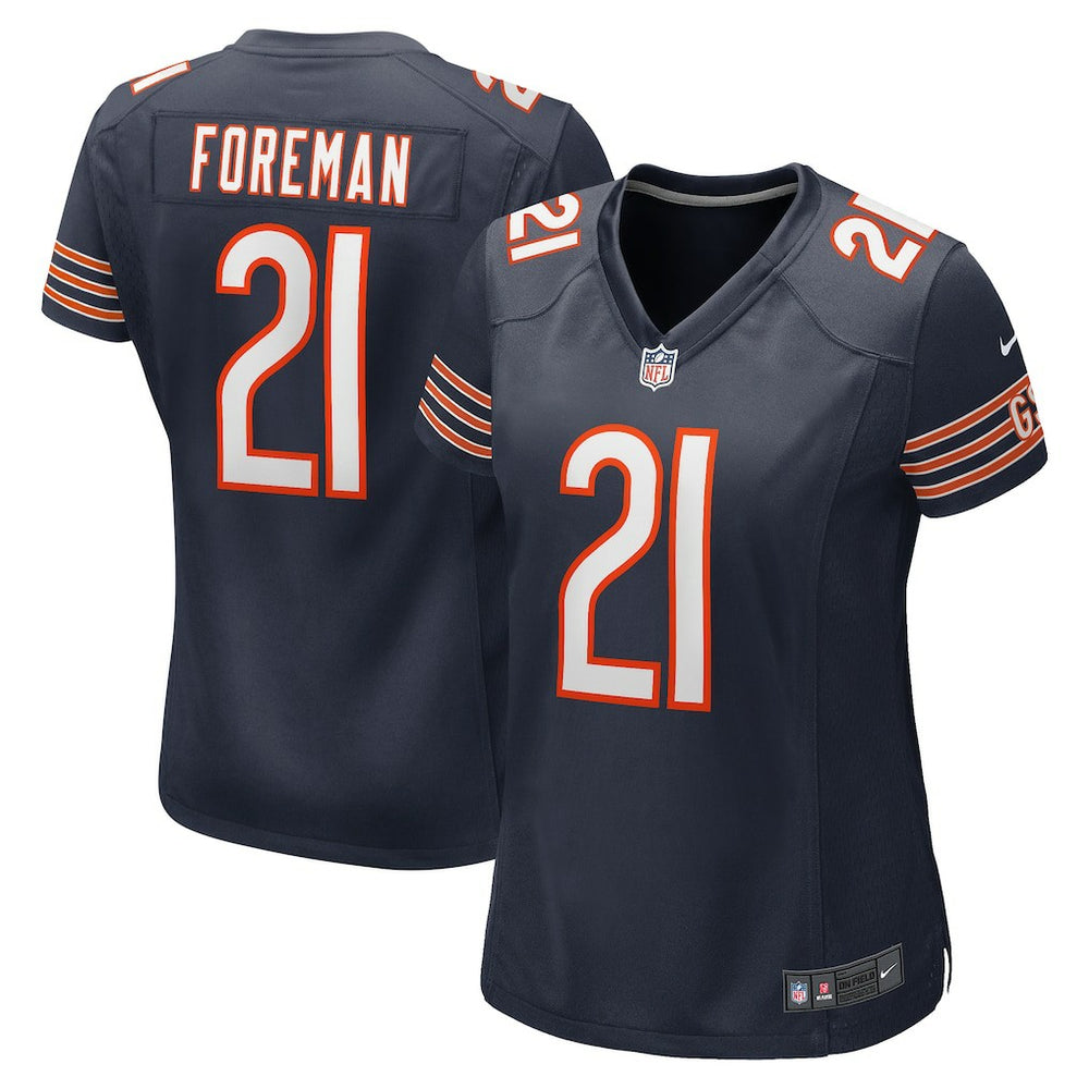 D'Onta Foreman Chicago Bears Women's Game Jersey - Navy - Nike