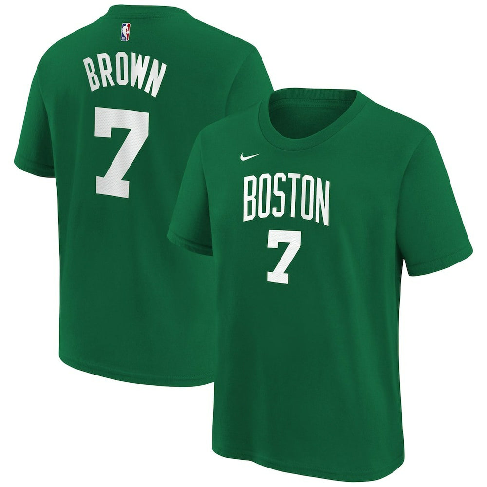 Jaylen Brown Boston Celtics Youth Icon Name & Number T-Shirt Kelly Green