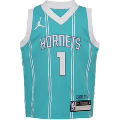 LaMelo Ball Charlotte Hornets Jordan Brand Preschool Swingman Player Jersey Icon Edition Teal