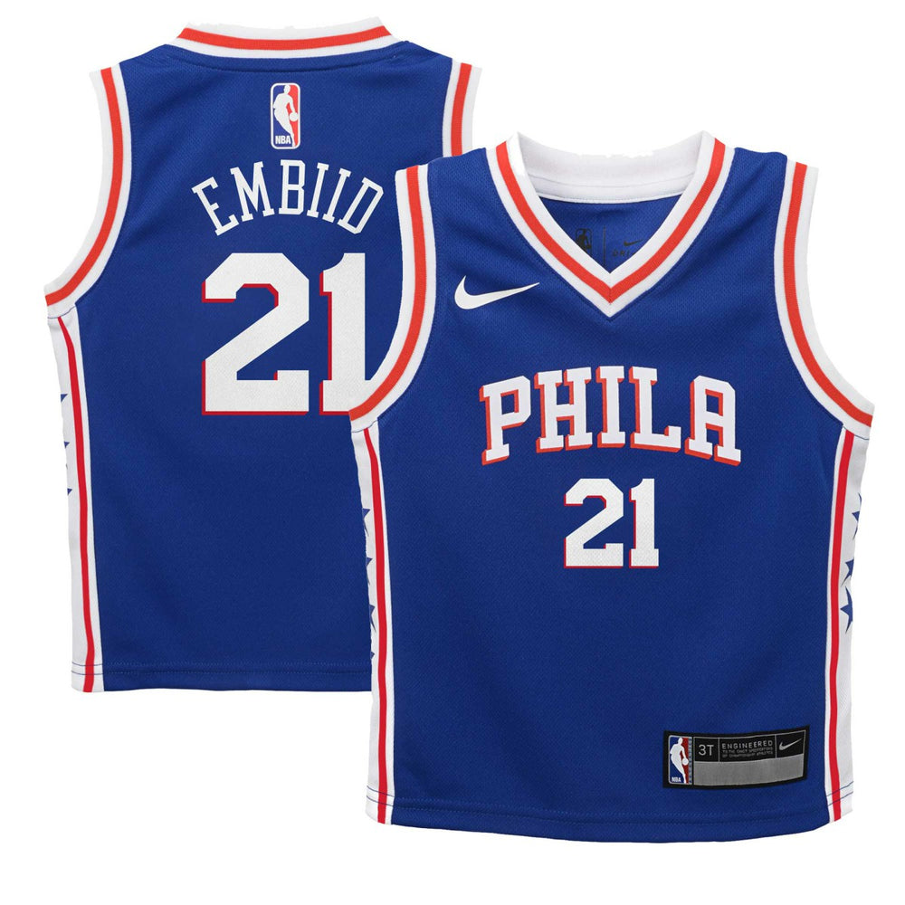 Nike Joel Embiid Philadelphia 76ers Preschool Swingman Player Jersey Icon Edition Royal