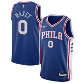 Nike Tyrese Maxey Philadelphia 76ers Youth Swingman Jersey Icon Edition Royal