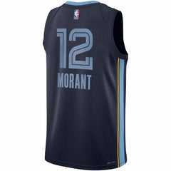 Nike Ja Morant Memphis Grizzlies Youth Swingman Jersey Icon Edition Navy