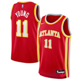 Nike Trae Young Atlanta Hawks Youth Swingman Jersey Icon Edition Red