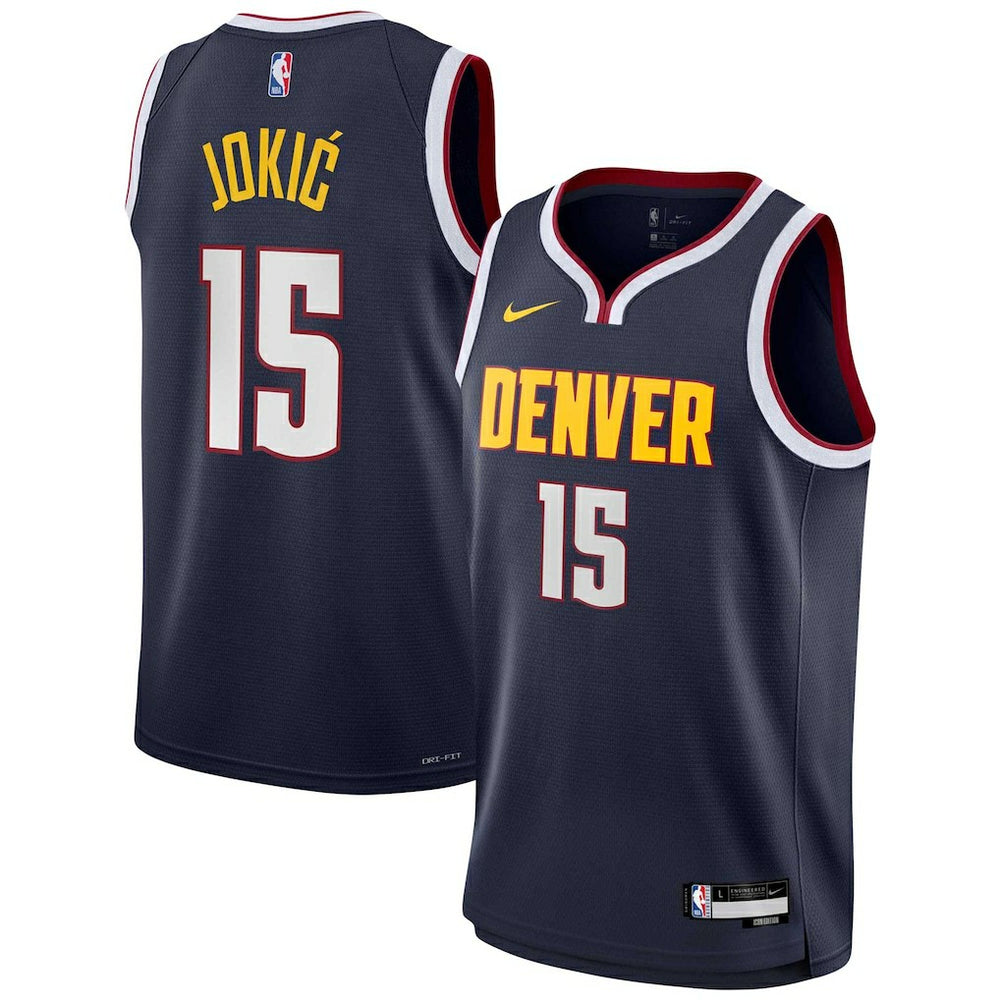 Nike Nikola Jokic Denver Nuggets Youth Swingman Jersey Icon Editi- Navy