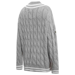 Green Bay Packers Pro Standard Women's Prep V-Neck Pullover Sweater - Heather Gray - NFL