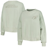 Arizona Cardinals Pro Standard Women's Oversized Cropped Neutral Pullover Sweatshirt - Light Green - NFL