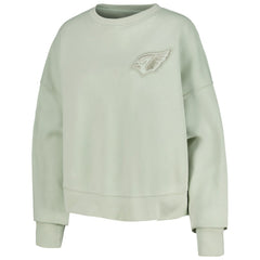 Arizona Cardinals Pro Standard Women's Oversized Cropped Neutral Pullover Sweatshirt - Light Green - NFL