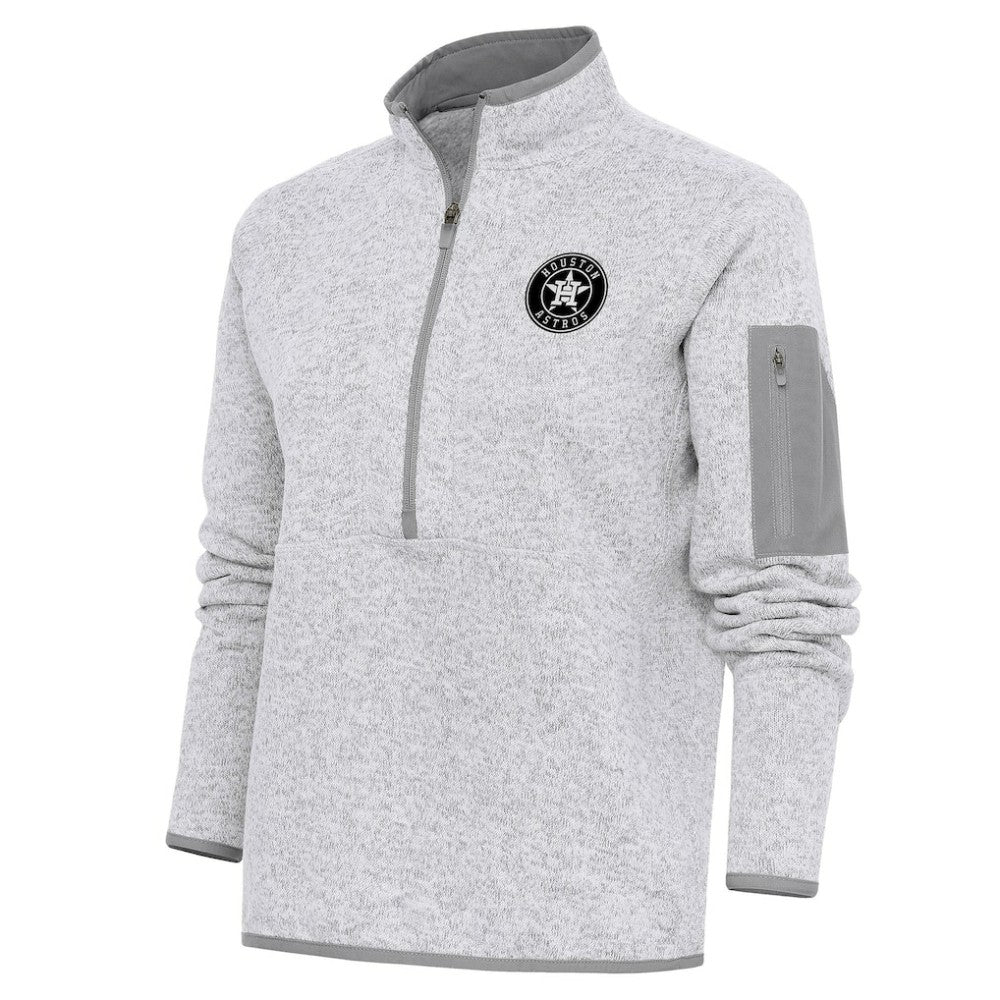 Houston Astros Antigua Women's Brushed Metallic Fortune Half-Zip Pullover Jacket Online