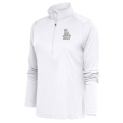 Los Angeles Dodgers Antigua Women's Brushed Metallic Tribute Half-Zip Pullover Top Online