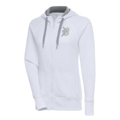 Detroit Tigers Antigua Women's Brushed Metallic Victory Full-Zip Hoodie Discount
