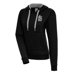 St. Louis Cardinals Antigua Women's Brushed Metallic Victory Pullover Hoodie Outlet