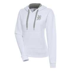 Detroit Tigers Antigua Women's Brushed Metallic Victory Pullover Hoodie Online