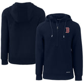 Boston Red Sox Cutter & Buck Roam Eco Half-Zip Recycled Pullover Hoodie Sale