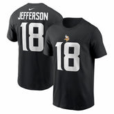 Justin Jefferson Minnesota Vikings Name & Number T-Shirt - Black - Nike