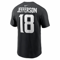 Justin Jefferson Minnesota Vikings Name & Number T-Shirt - Black - Nike