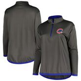 Chicago Cubs Profile Women's Plus Size Quarter-Zip Jacket Outlet