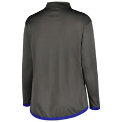 Chicago Cubs Profile Women's Plus Size Quarter-Zip Jacket Outlet