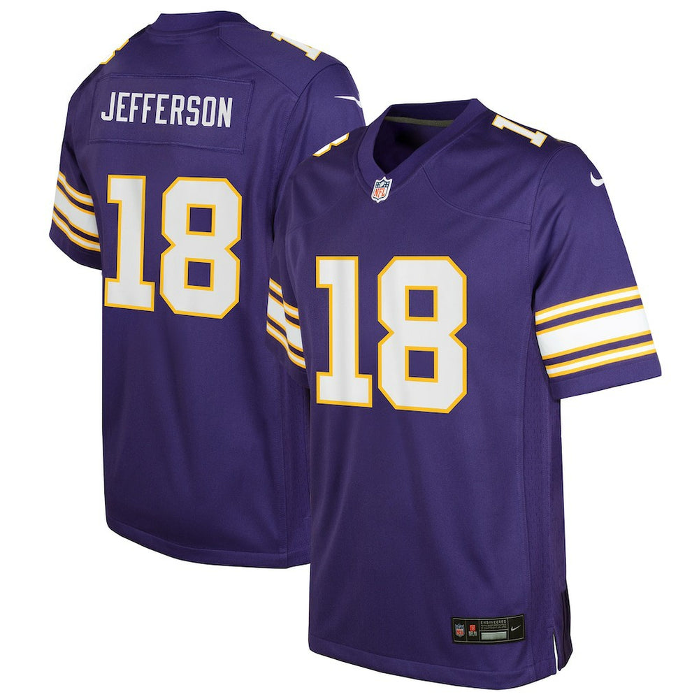 Justin Jefferson Minnesota Vikings Youth Game Jersey - Purple - Nike