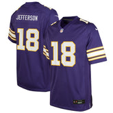 Justin Jefferson Minnesota Vikings Youth Game Jersey - Purple - Nike