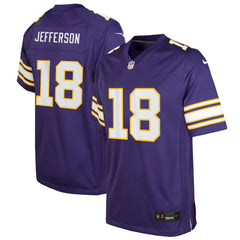 Justin Jefferson Minnesota Vikings Youth Game Jersey - Purple - Nike