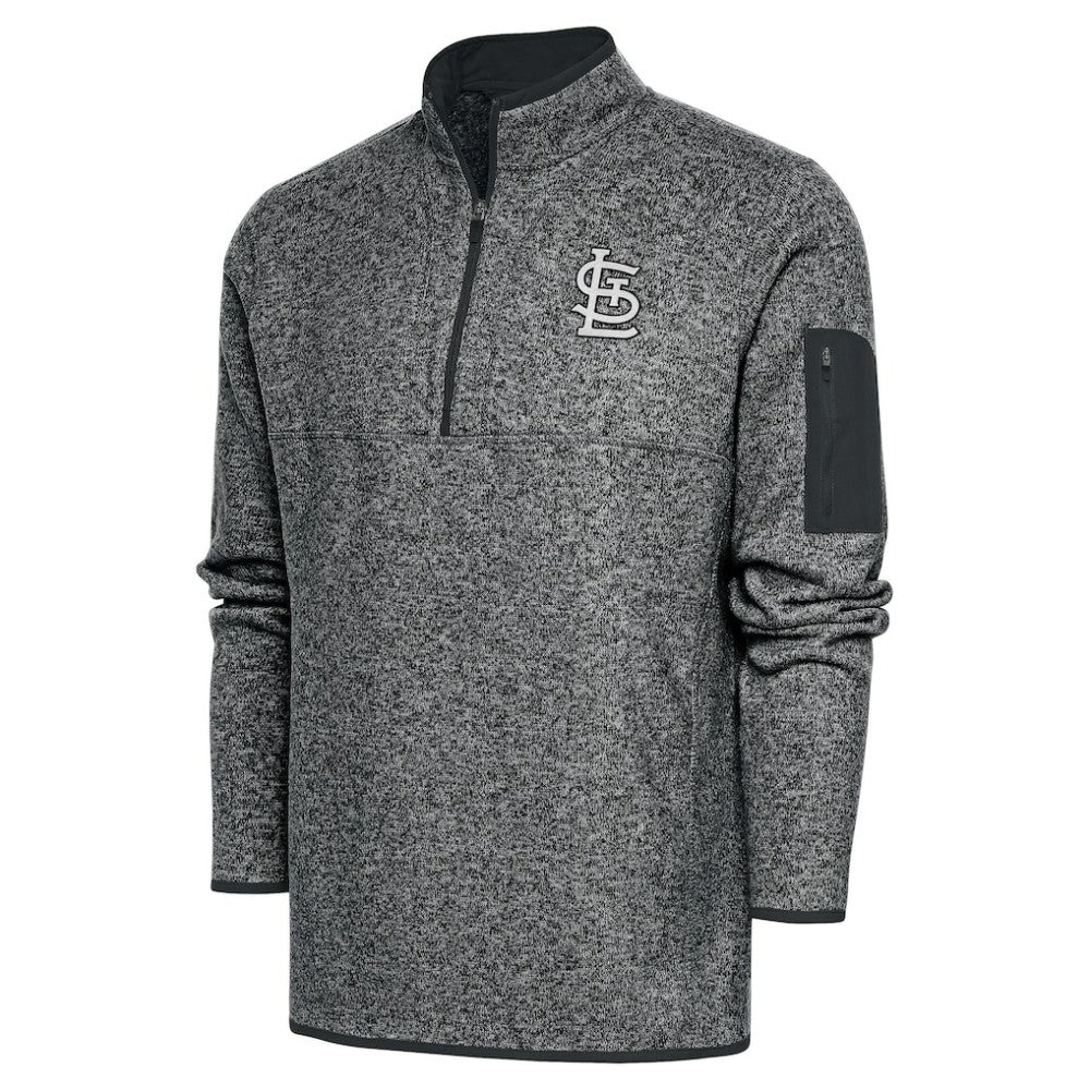 St. Louis Cardinals Antigua Metallic Big & Tall Quarter-Zip Jacket Online