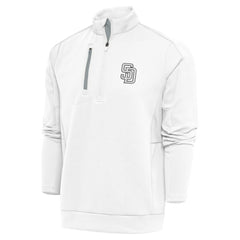 San Diego Padres Antigua Metallic Generation Quarter-Zip Pullover Top Outlet