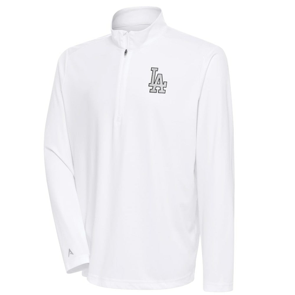 Los Angeles Dodgers Antigua Metallic Tribute Quarter-Zip Top Online
