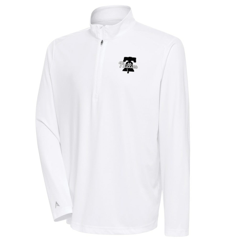 Philadelphia Phillies Antigua Metallic Tribute Quarter-Zip Top Outlet
