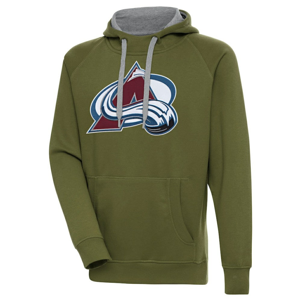Colorado Avalanche Antigua Victory Pullover Hoodie - Olive | NHL online