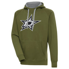 Dallas Stars Antigua Victory Pullover Hoodie - Olive | NHL near me