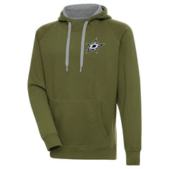 Dallas Stars Antigua Victory Pullover Hoodie - Olive | NHL near me