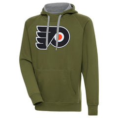 Philadelphia Flyers Antigua Victory Pullover Hoodie - Olive | NHL on sale