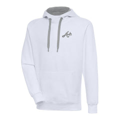 Atlanta Braves Antigua Metallic Victory Pullover Hoodie Online