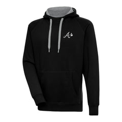 Atlanta Braves Antigua Metallic Victory Pullover Hoodie for sale