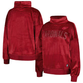 Arizona Cardinals DKNY Sport Women's Deliliah Rhinestone Funnel Neck Pullover Sweatshirt - Cardinal - NFL