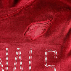 Arizona Cardinals DKNY Sport Women's Deliliah Rhinestone Funnel Neck Pullover Sweatshirt - Cardinal - NFL