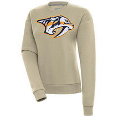 Nashville Predators Antigua Women's Victory Pullover Sweatshirt - Khaki | NHL sale