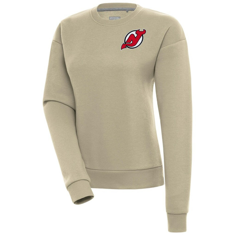 New Jersey Devils Antigua Women's Victory Pullover Sweatshirt - Khaki | NHL discount