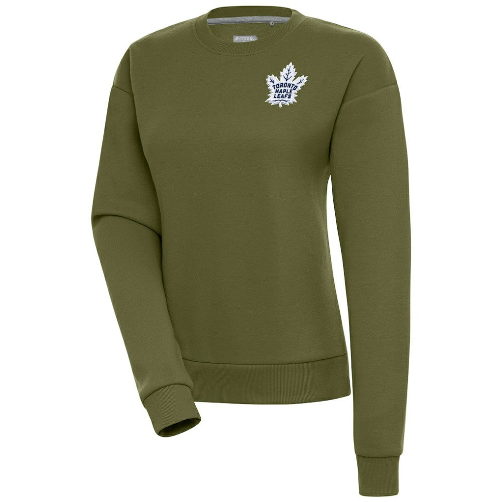 Toronto Maple Leafs Antigua Women's Victory Pullover Sweatshirt - Olive | NHL sale