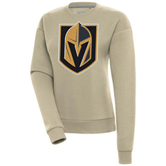 Vegas Golden Knights Antigua Women's Victory Pullover Sweatshirt - Khaki | NHL Lifestyle