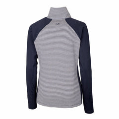 Milwaukee Brewers Cutter & Buck Women's DryTec Forge Tonal Stripe Half-Zip Top for sale