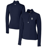 Detroit Tigers Cutter & Buck Women's DryTec Traverse Stretch Quarter-Zip Pullover Top for sale