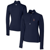 Los Angeles Angels Cutter & Buck Women's DryTec Traverse Stretch Quarter-Zip Pullover Top Online
