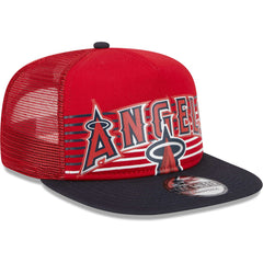 Los Angeles Angels New Era Speed Golfer Trucker Snapback Hat Outlet