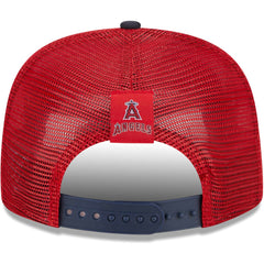 Los Angeles Angels New Era Speed Golfer Trucker Snapback Hat Outlet