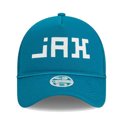 Jacksonville Jaguars New Era Women's McGee Trucker 9FORTY Adjustable Hat - Teal - NFL